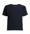 Issey Miyake Pleated Fabric T-shirt In Navy