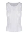 Issey Miyake Pleats Please  Crewneck Sleeveless Top