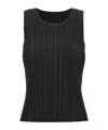 Issey Miyake Black Basics Tank Top In Black