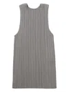 Issey Miyake Crew Neck Vest In Grey