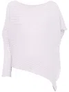 Issey Miyake Purple Pleated Top In Violett