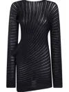 Issey Miyake Stream Top In 黑色