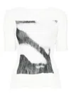 Issey Miyake Shadow Study Chiffon Twist Top