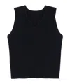 Issey Miyake Basics Pleated Vest In Black