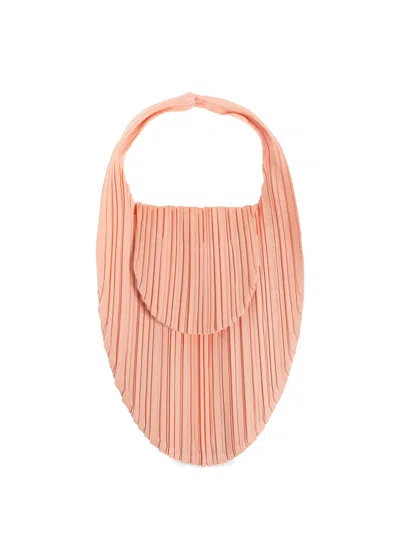 Issey Miyake Pleated Tote Bag In Pink