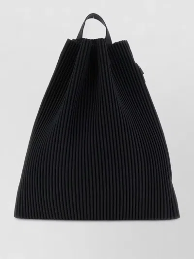 Issey Miyake Pleated Tote Bag Shoulder Strap Handle