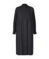 Issey Miyake Smooth Coat Pea Coat In Black