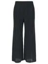 Issey Miyake Pleated Trouser In Charcoal