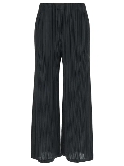 Issey Miyake Pleated Trouser In Grey