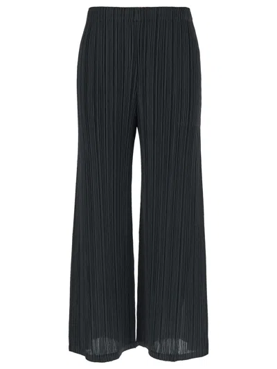 Issey Miyake Pleated Trouser In Grey