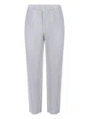 Issey Miyake Tailored Trousers Vertical Stripes In Blue