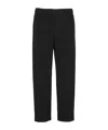 Issey Miyake Homme Plissé  Pleated Tapered Trousers In Black