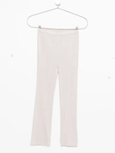 Issey Miyake Pleated Trousers In White