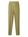 Issey Miyake Pleated Trousers In Green