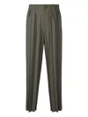 Issey Miyake Pleated Trousers In Brown