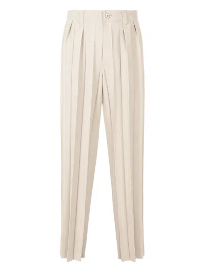 Issey Miyake Pleated Trousers In Neutral