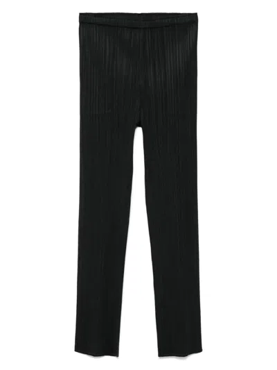 Issey Miyake Pleated Trousers In Black