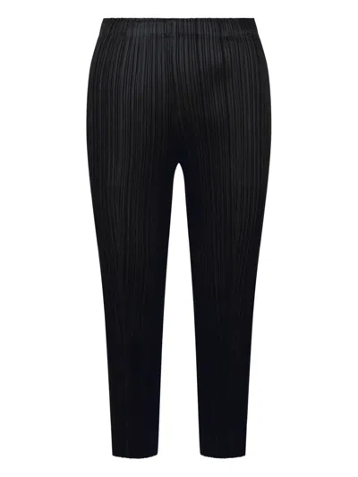 Issey Miyake Pleated Trousers In Black