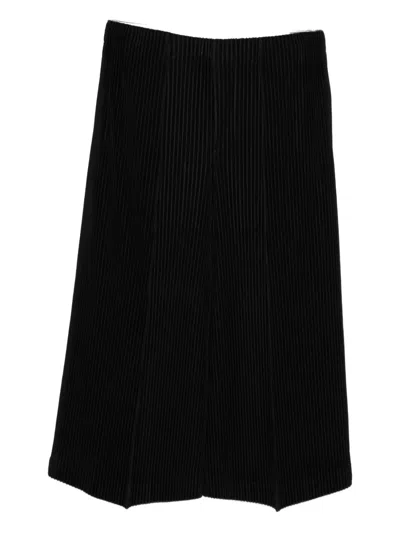 Issey Miyake Pleated Trousers In Black