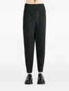 Issey Miyake Ns Coke Gray Compleat Pleated Knitted Trousers In Black