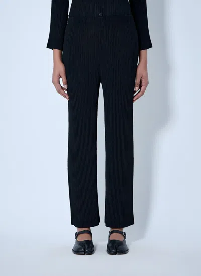 Issey Miyake Pleated Trousers In Black