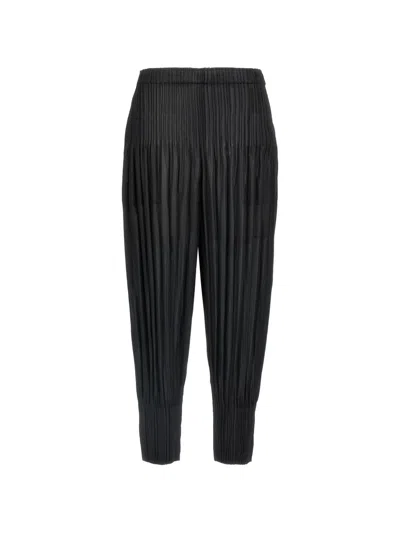 Issey Miyake Pleated Trousers In Black