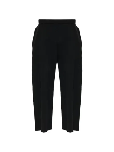 Issey Miyake Pleated Casual Trousers In Black
