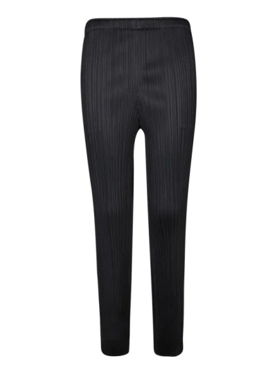 Issey Miyake Pleated Trousers In Black