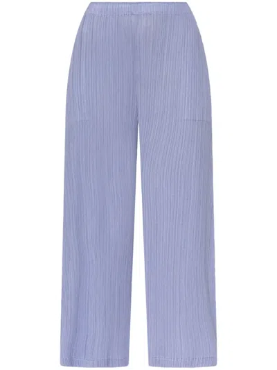 Issey Miyake Blue Monthly Colors May Trousers In Purple