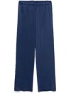 Issey Miyake Pantaloni Plissettati In Blue