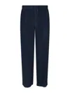 Issey Miyake Core Straight Leg Trousers In Blue