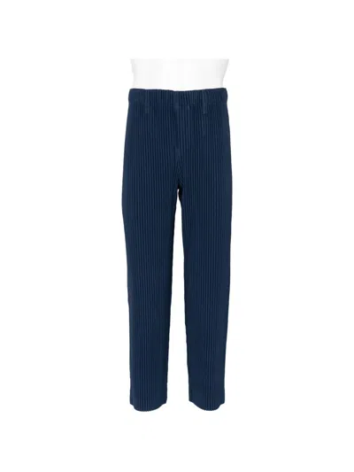 Issey Miyake Pleated Trousers In Blue