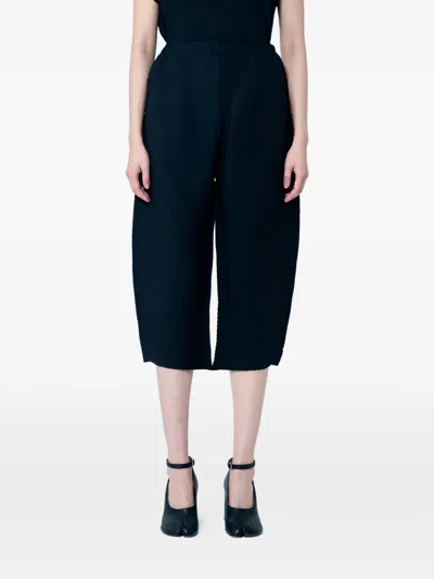 Issey Miyake Pleated Trousers In Blue