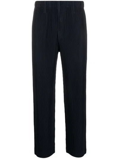 Issey Miyake Pleated Trousers In Blue