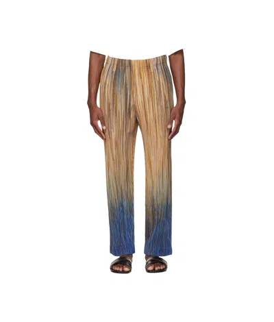 Issey Miyake Pleated Trousers In Brown