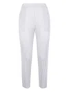 Issey Miyake Elastic Waist Casual Pants In Gray