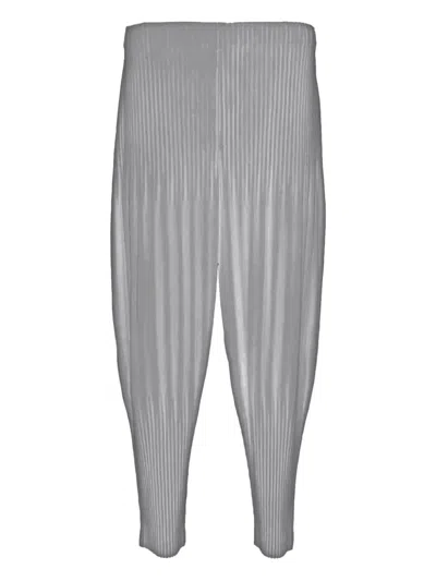 Issey Miyake Pleated Trousers In Gray