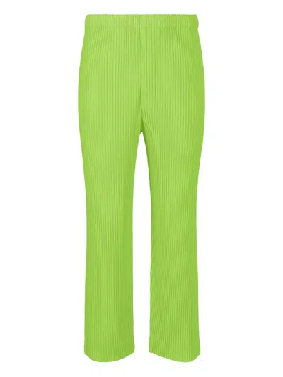 Issey Miyake Pleated Trousers In Green