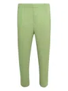 Issey Miyake Quartz Green Tailored Pleats 1 Trousers In Green