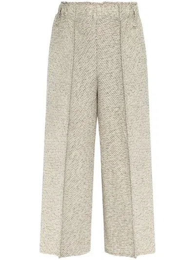 Issey Miyake Pleated Trousers In Grey