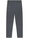 Issey Miyake Pleated Trousers With Elasticated Waistband And Ribbed Texture In Grey