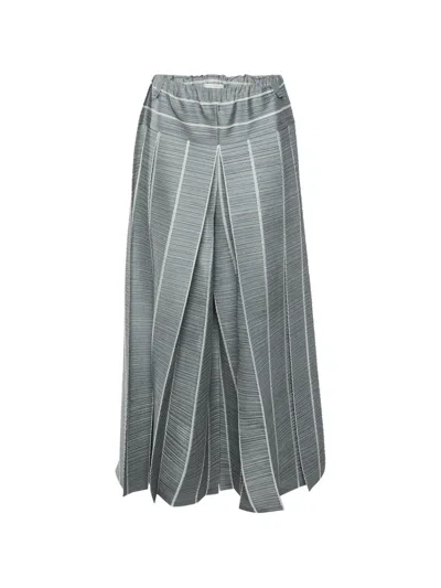 Pre-owned Issey Miyake Pleated Trousers In Grey