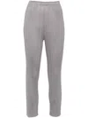 Issey Miyake Gray Pleated Trousers In Grey