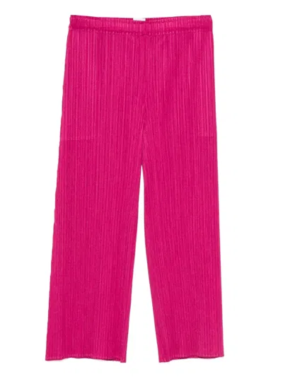 Issey Miyake Pleated Trousers In Pink