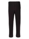 Issey Miyake High-waisted Pleated Trousers With Straight Leg Silhouette In Purple