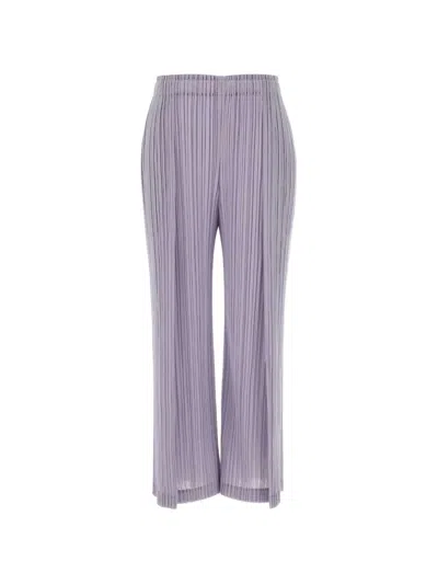 Issey Miyake Pleated Trousers In Purple