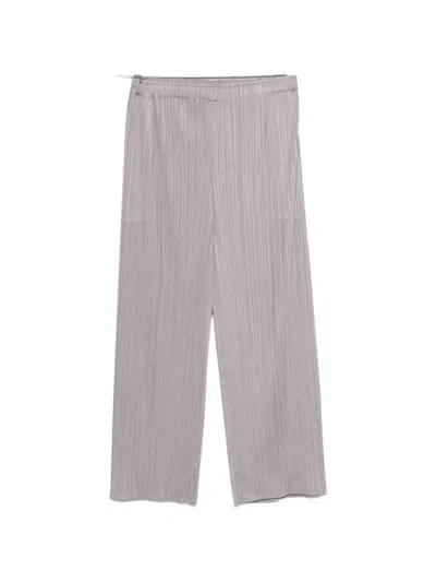 Issey Miyake Pleated Trousers In Purple