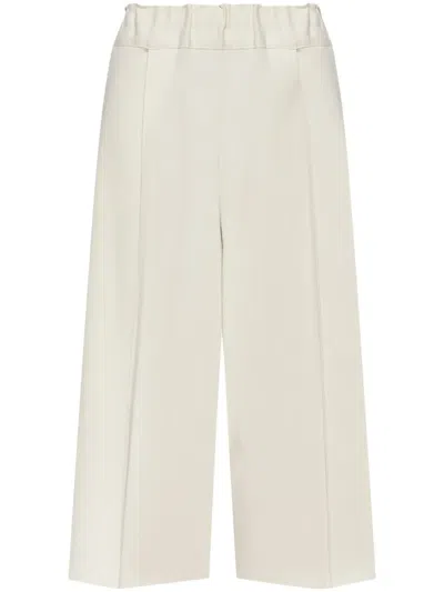 Issey Miyake Pleated Trousers In White