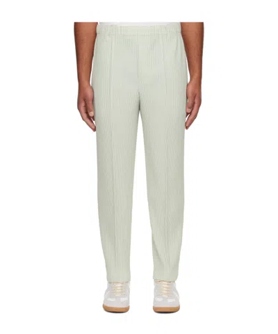 Issey Miyake Pleated Trousers In White