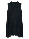 Issey Miyake Pleated Tunic In Black